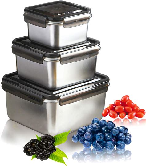 steel boxes for food storage|stainless food container.